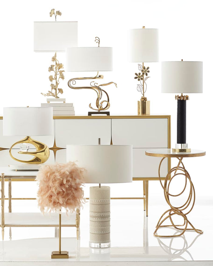 Xavi Beaded Column Table Lamp - Luxury Living Collection