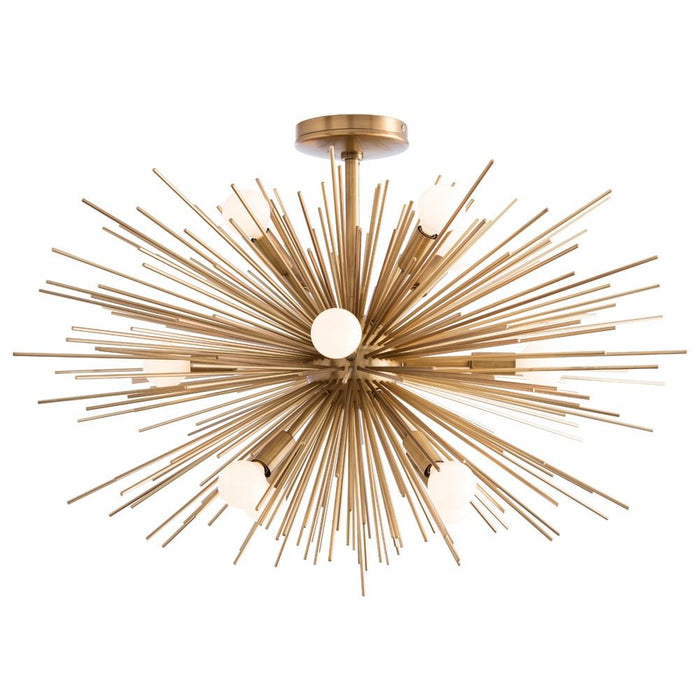 Montgomery Antique Brass Fixed Chandelier