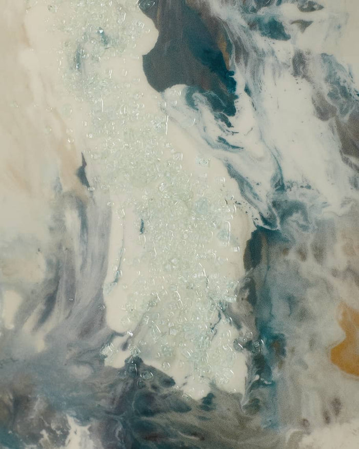 Inez Blue Gale Painting- Luxury Living Collection