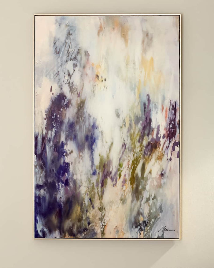 Lenore Blue Galaxy Painting - Luxury Living Collection