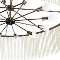 Park Brown Nickel Large Chandelier