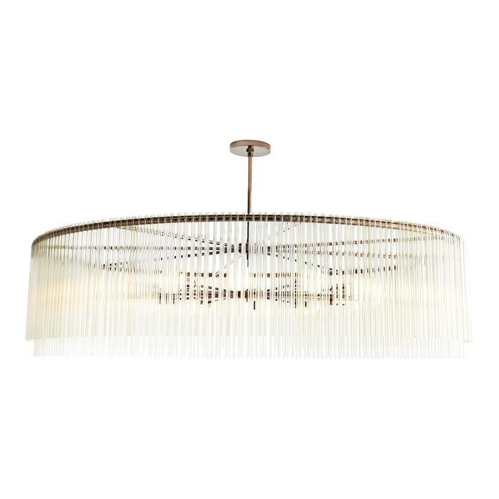 Park Brown Nickel Large Chandelier