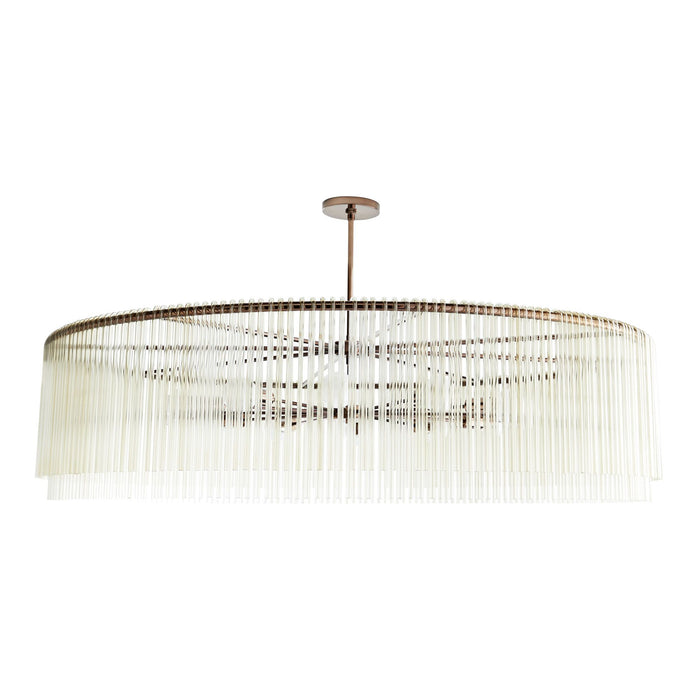 Park Brown Nickel Large Chandelier