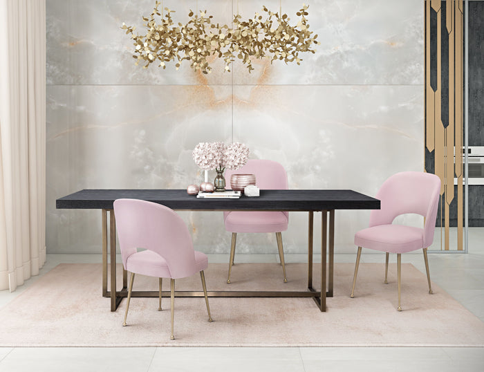 Giada Blush Velvet Chair - Luxury Living Collection