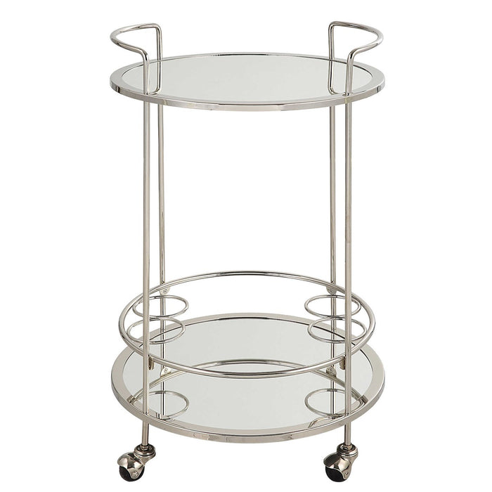 Corsa Silver Bar Cart