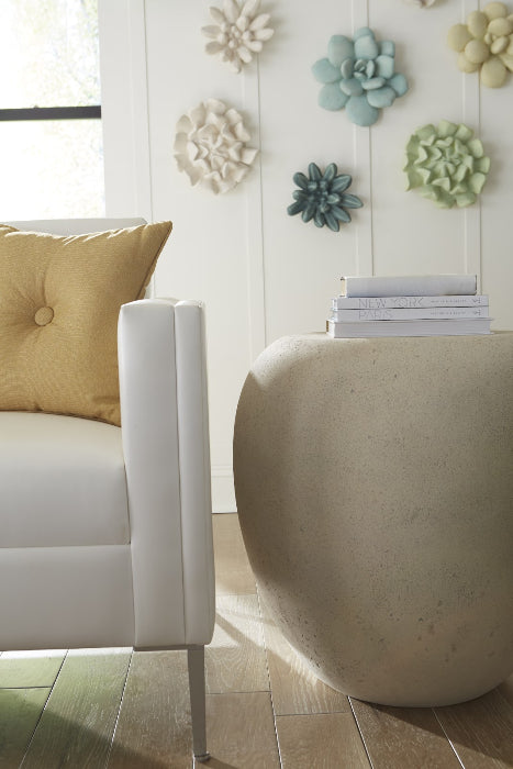 River Rock Ivory Side Table