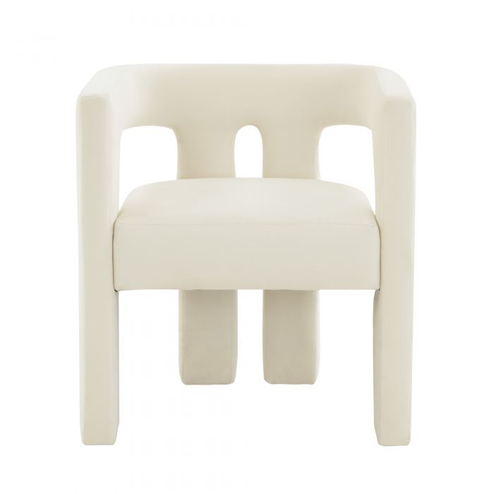 Sloane Cream Velvet Chair - Luxury Living Collection