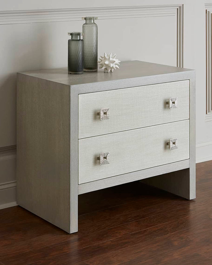 Victoria Two-Drawer Nightstand - Luxury Living Collection
