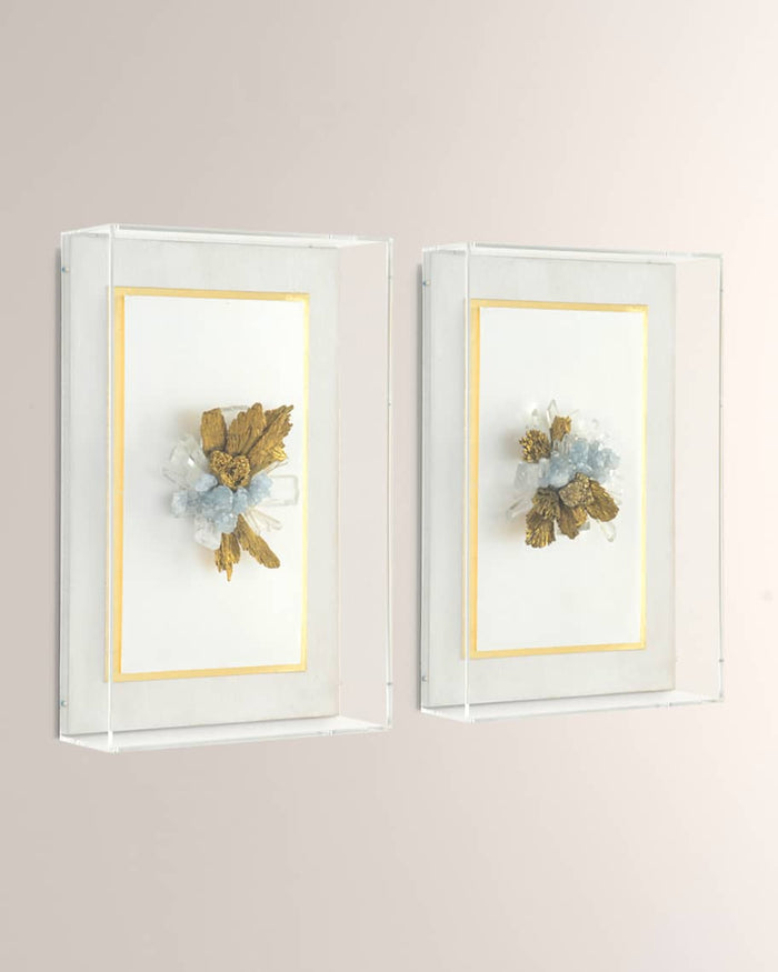 Isi Calcite Quartz Shadow Box (2 Styles Available) - Luxury Living Collection