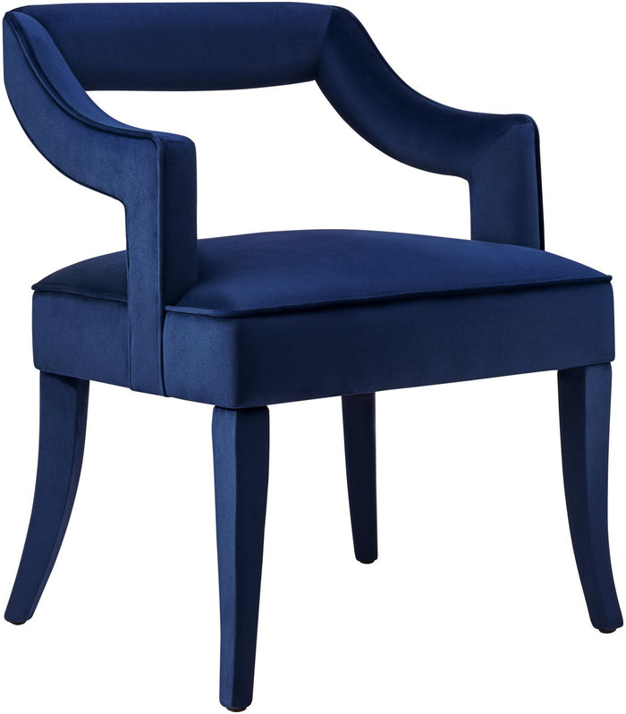Carolina Blue Velvet Chair - Luxury Living Collection