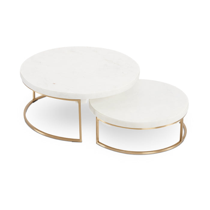 Addyson Gold Nesting Servers (Set of 2)