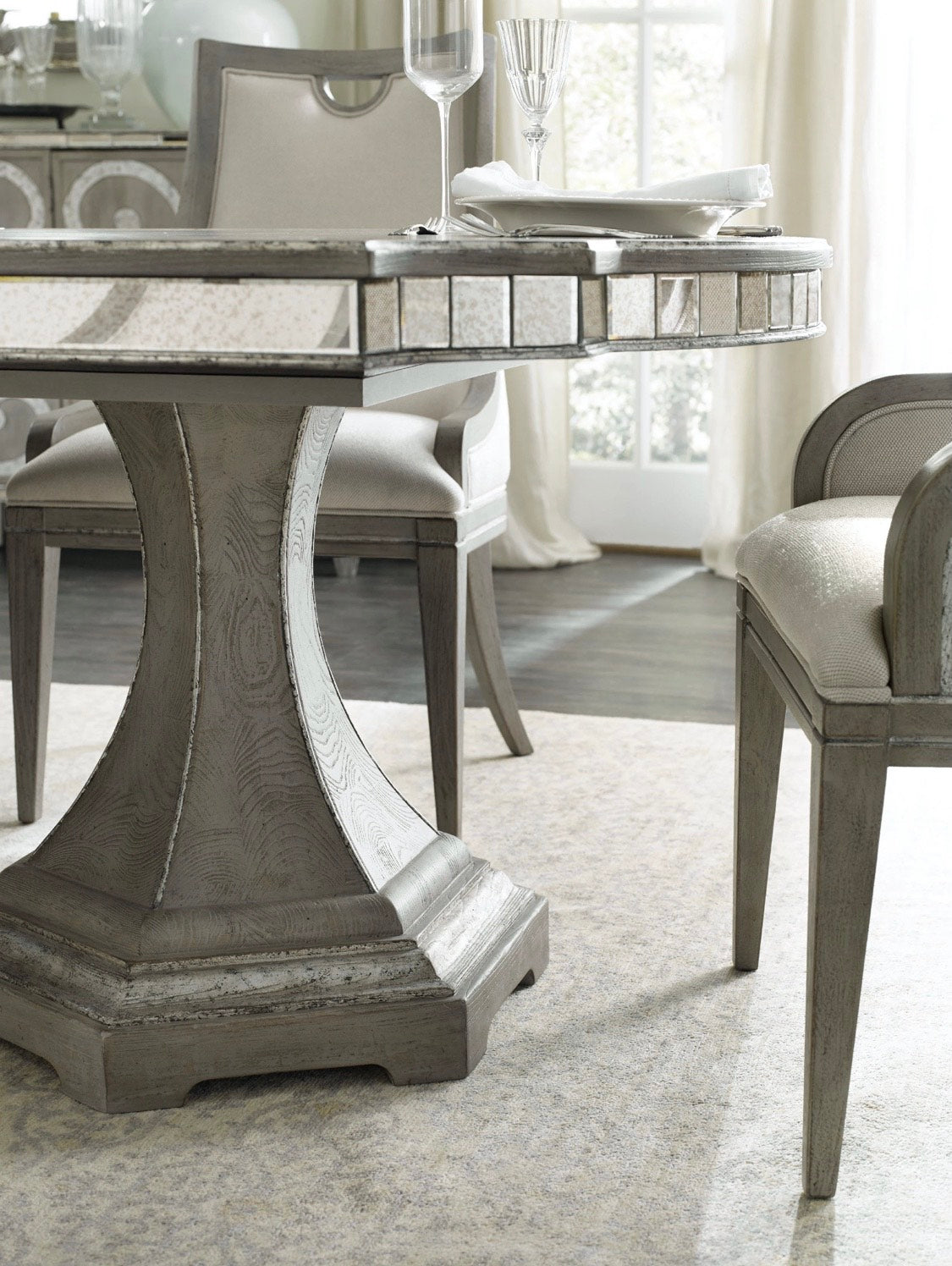 Dulce Rectangle Dining Table With Two 20" Leaves