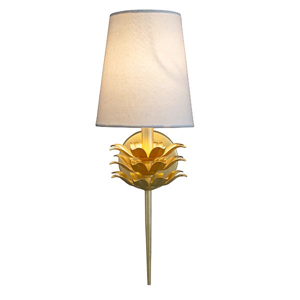Daphne Gold Leaf Wall Sconce
