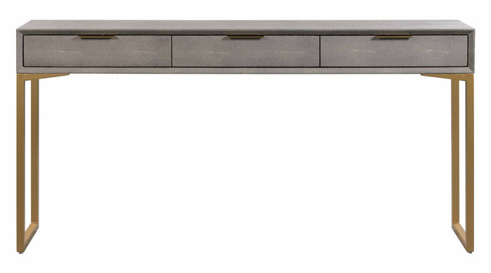 Donatella Shagreen Console Desk - Luxury Living Collection