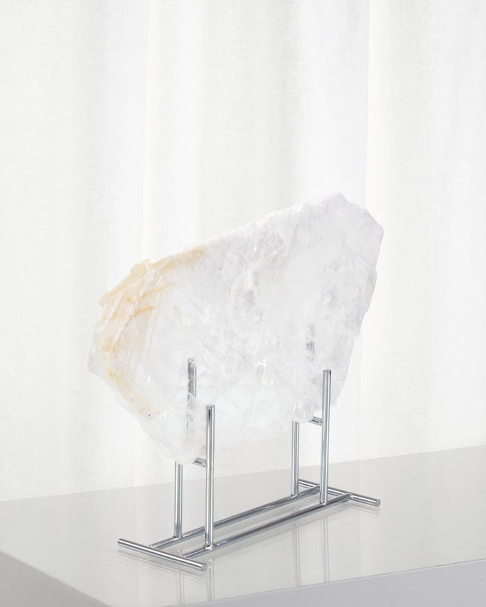 Ila Clear Selenite Specimen - Luxury Living Collection