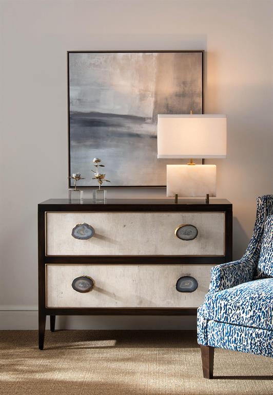 Saffron Two-Drawer Chest - Luxury Living Collection
