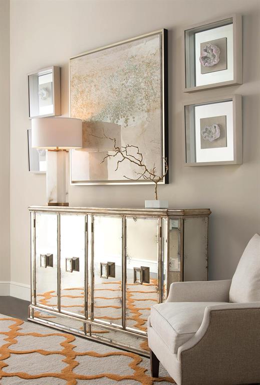 Drita 74" Parisian Silver Sideboard- Luxury Living Collection