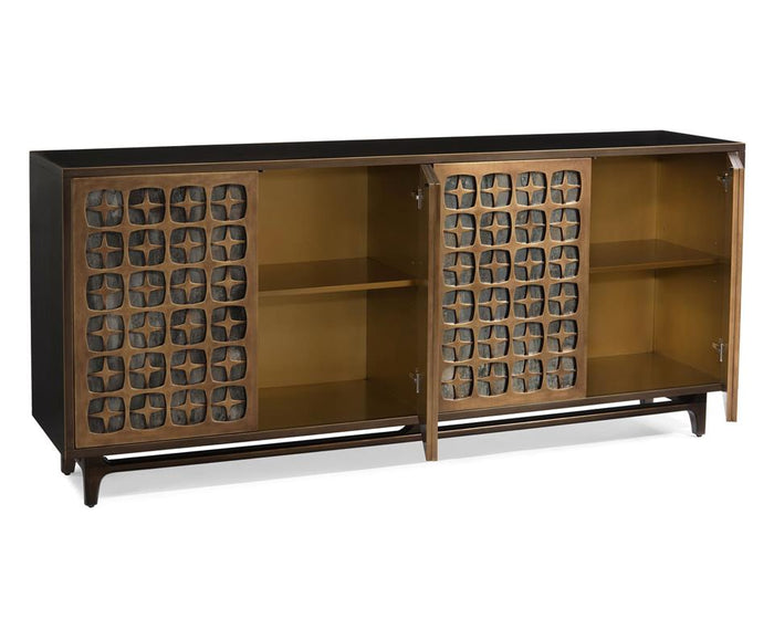 Audrina Bronze Four-Door Buffet - Luxury Living Collection