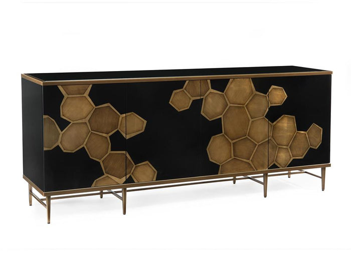 Solada Black & Gold Sideboard - Luxury Living Collection