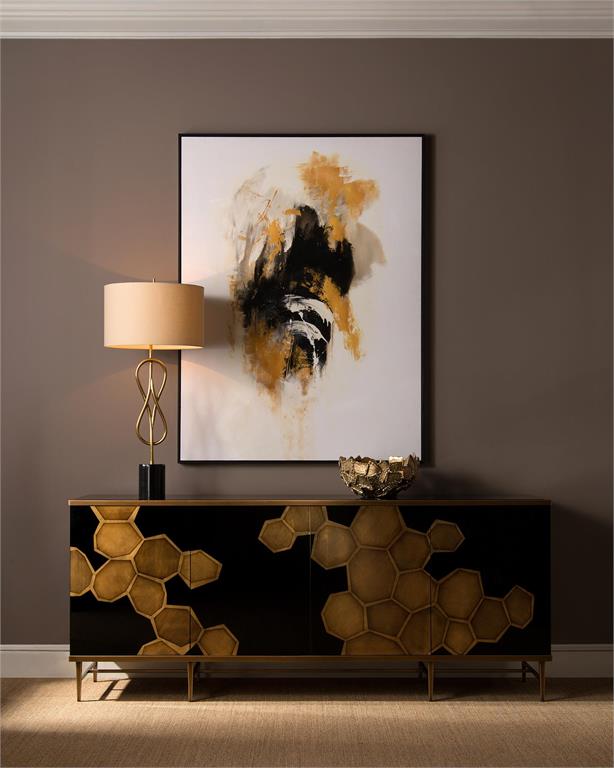 Solada Black & Gold Sideboard - Luxury Living Collection