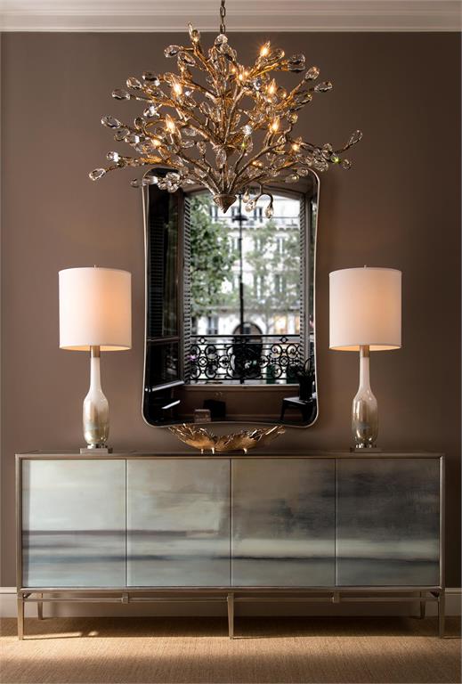 Lillia Slated Four-Door Credenza - Luxury Living Collection