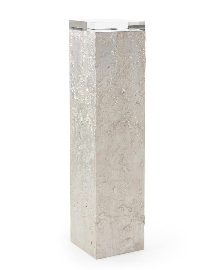 Lyanna Washed Silver Pedestals - Luxury Living Collection