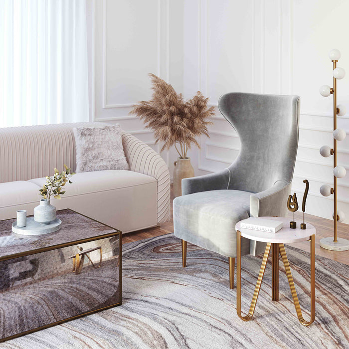 Evada Marble Side Table - Luxury Living Collection