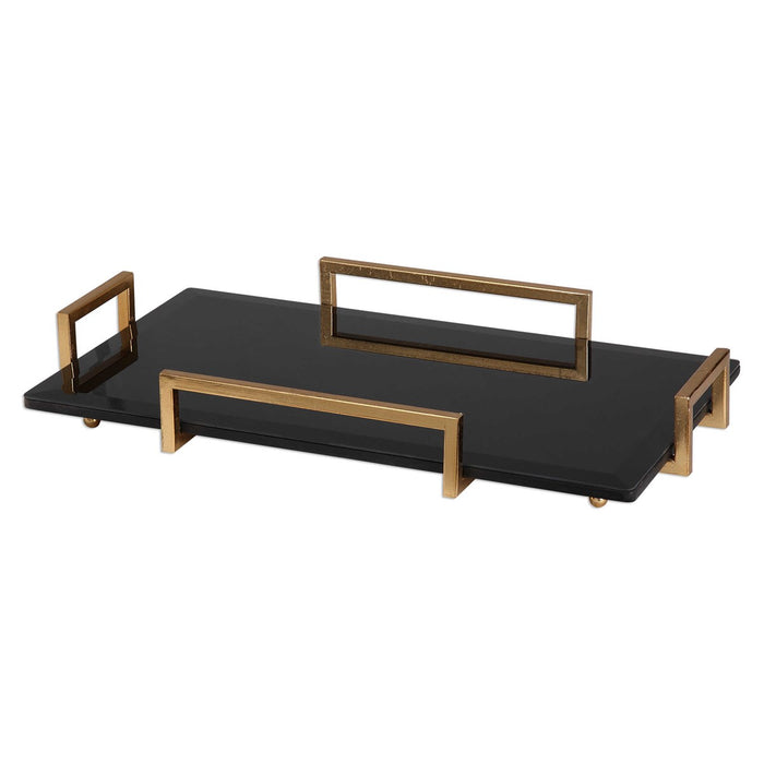 Ellis Black & Gold Tray