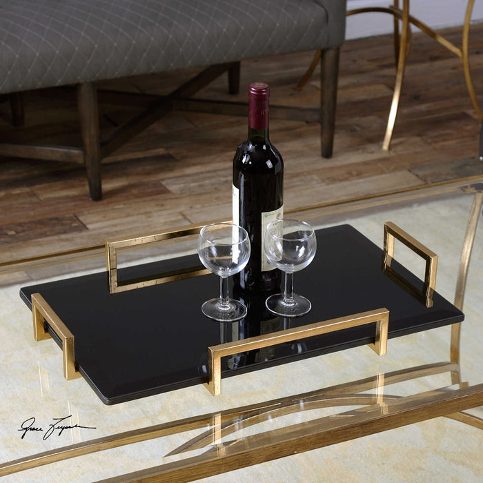 Ellis Black & Gold Tray