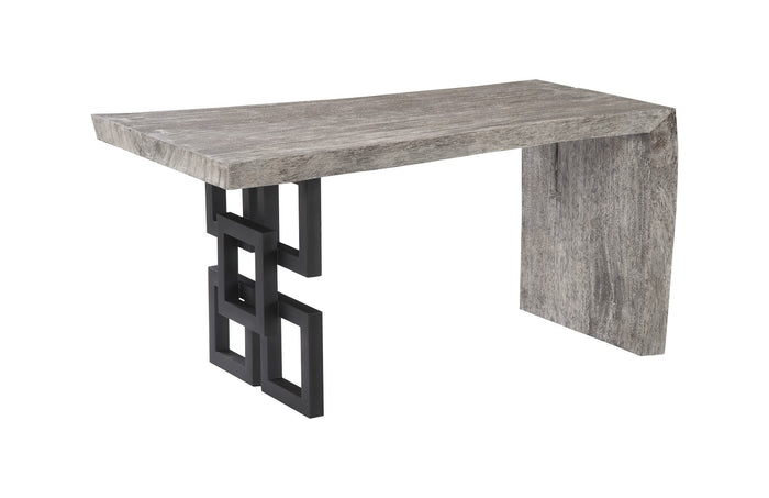 Waterfall Gray Stone Links Desk