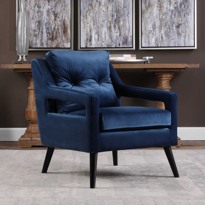 Frederick Ink Blue Armchair