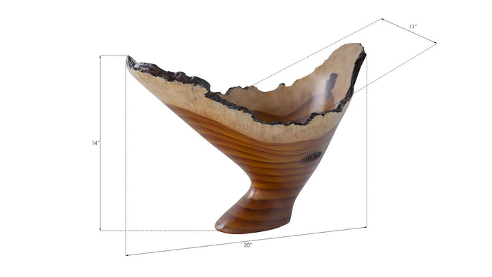 Bia Faux Bois Decorative Vase