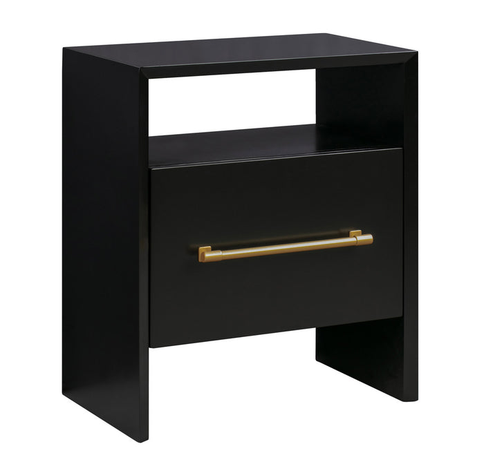 Fiorella Black Nightstand - Luxury Living Collection