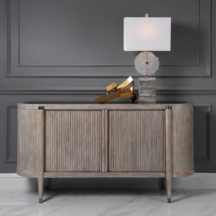 Foziya White Oak Cabinet
