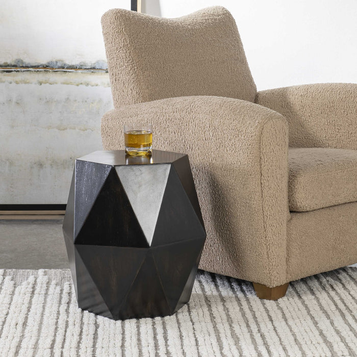 Lucia Black Accent Table