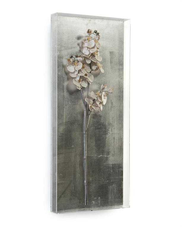 Dionne Silver Orchid Shadow Box (2 Styles Availble) - Luxury Living Collection
