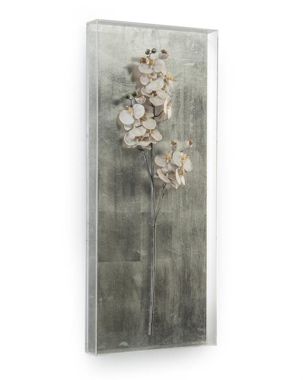 Dionne Silver Orchid Shadow Box (2 Styles Availble) - Luxury Living Collection
