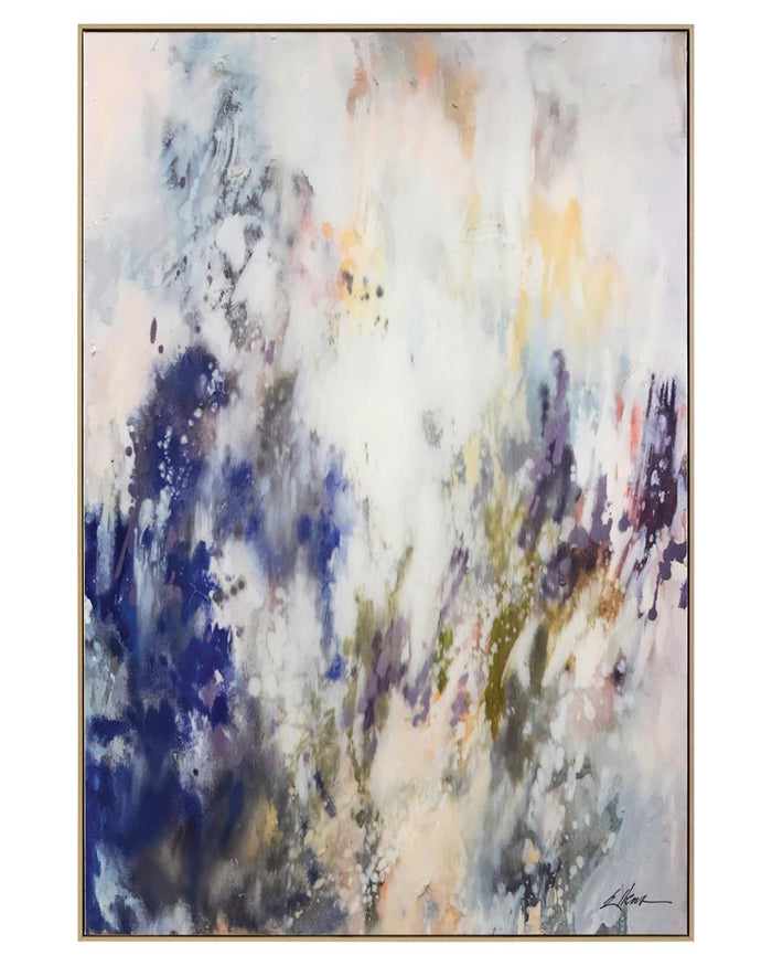 Lenore Blue Galaxy Painting - Luxury Living Collection