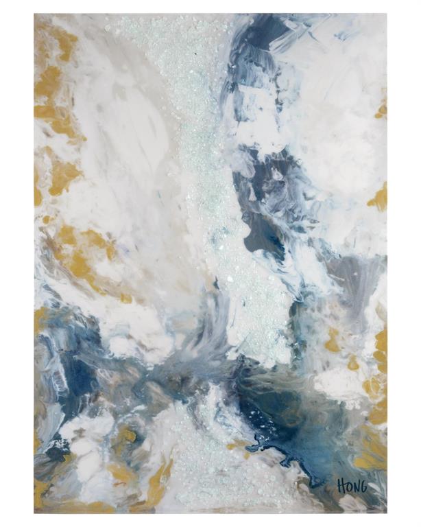 Inez Blue Gale Painting- Luxury Living Collection