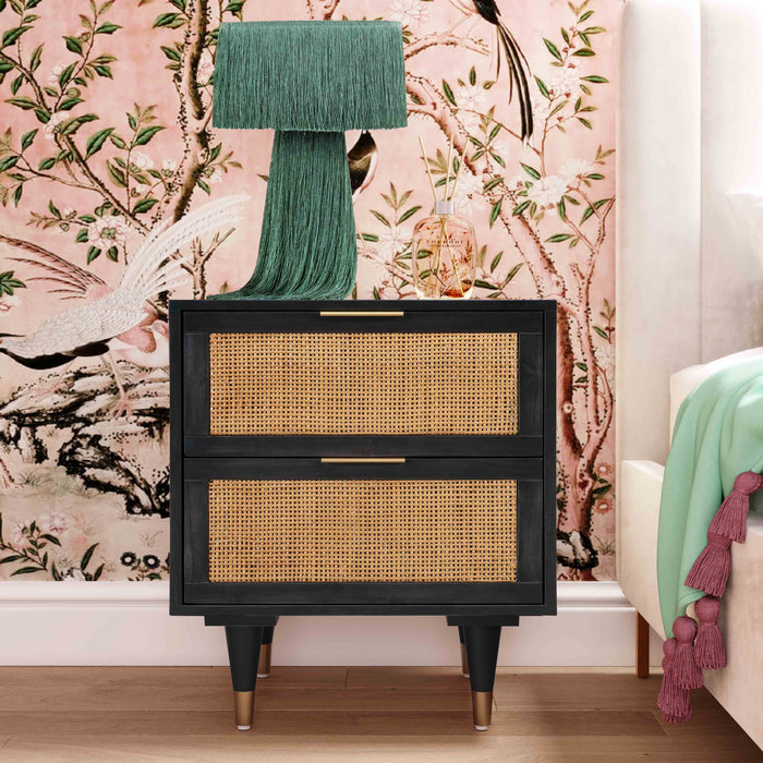 Garnet Noir Nightstand - Luxury Living Collection