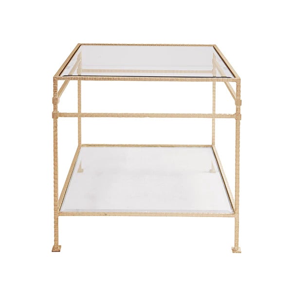 Gideon Gold Leaf End Table