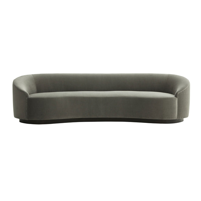 Emilee Sharkskin Velvet Grey Ash Sofa