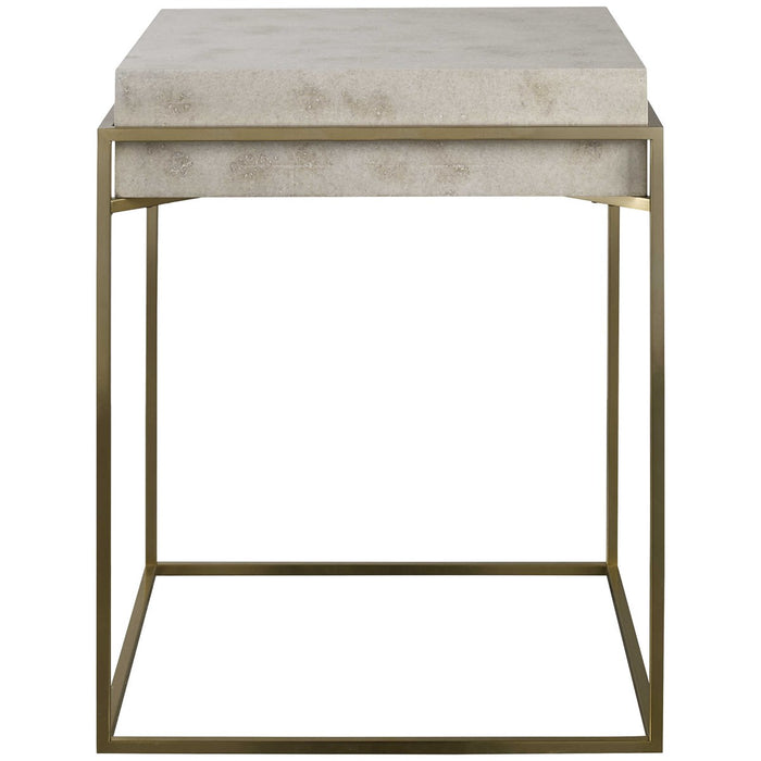 Haven Gold & Ivory Accent Table