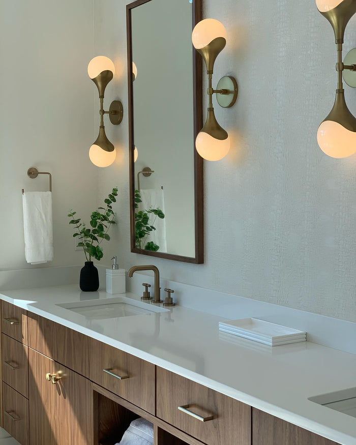 Houston Antique Brass Sconce