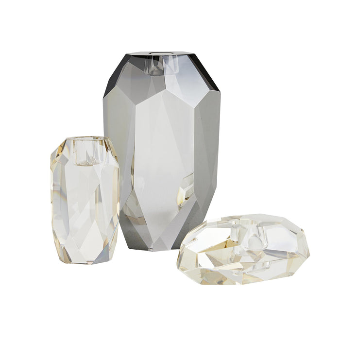 Justus Champagne Candle Holders (Set of 3)