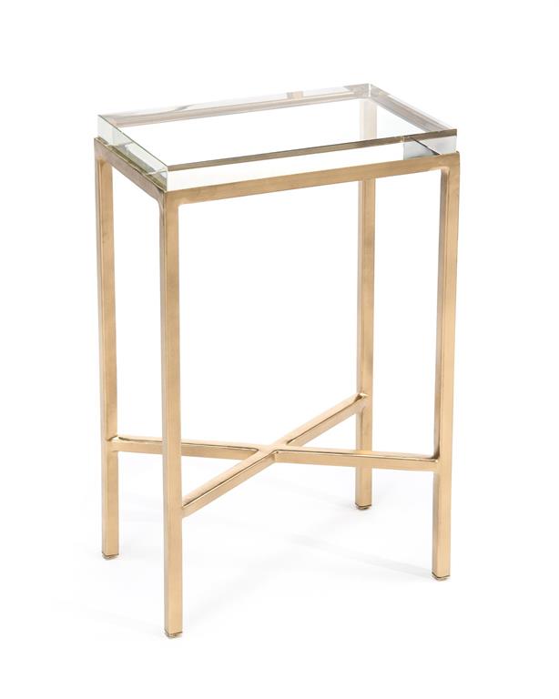 Davian Glass Block Accent Table - Luxury Living Collection