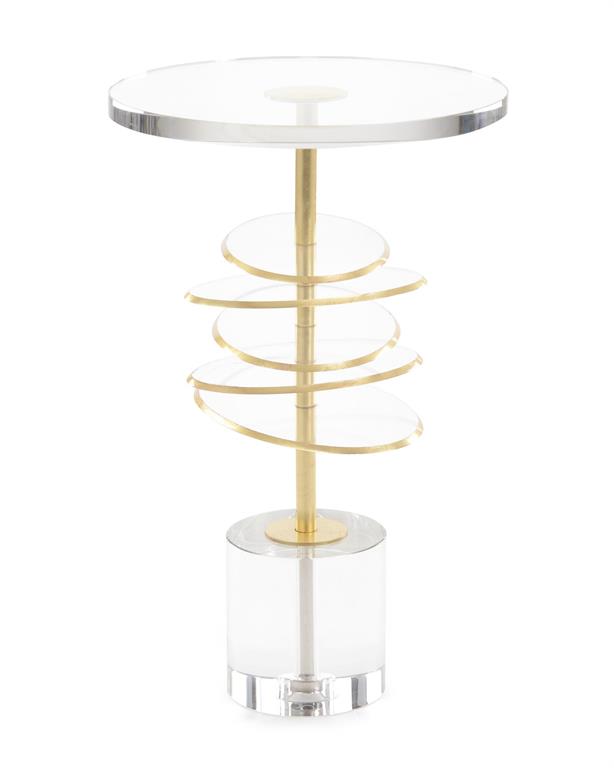 Zia Acrylic Discs Martini Table - Luxury Living Collection