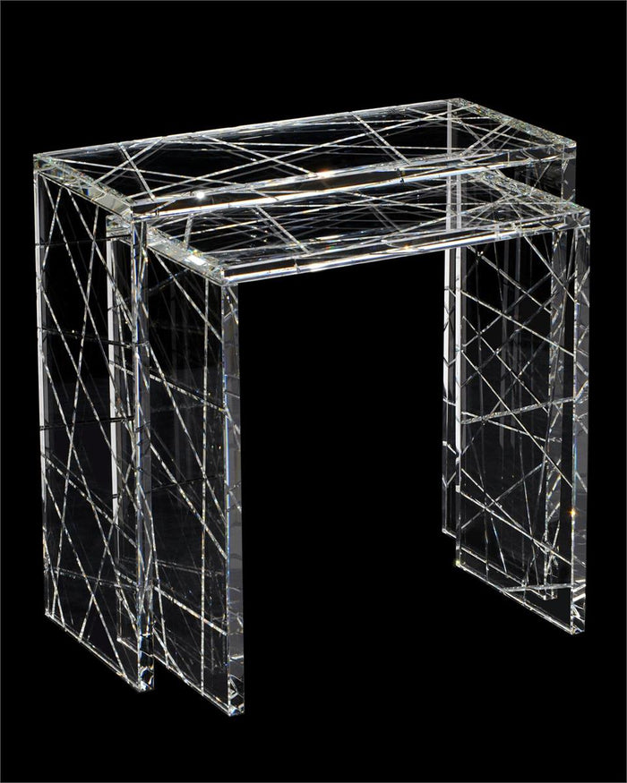 Yardley Crystal Nesting Table (2 Sizes Available)- Luxury Living Collection
