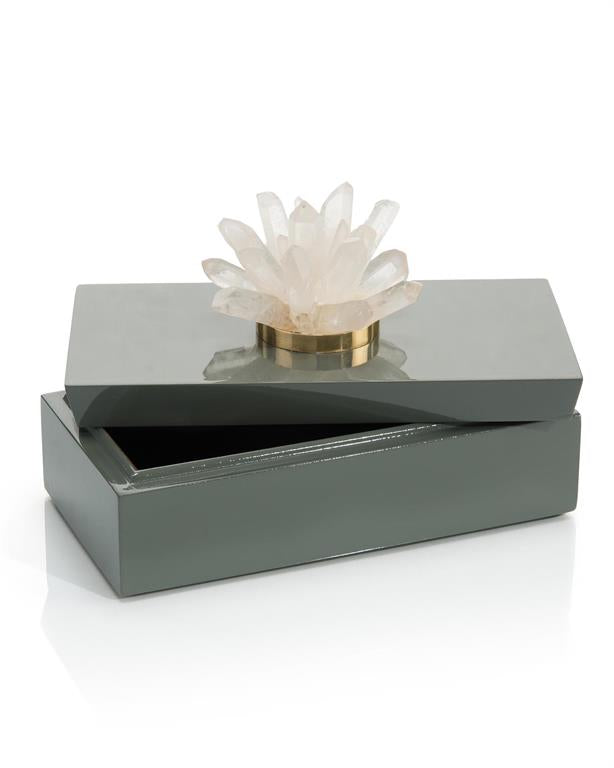 Adaya Long Grey Box with Quartz - Luxury Living Collection