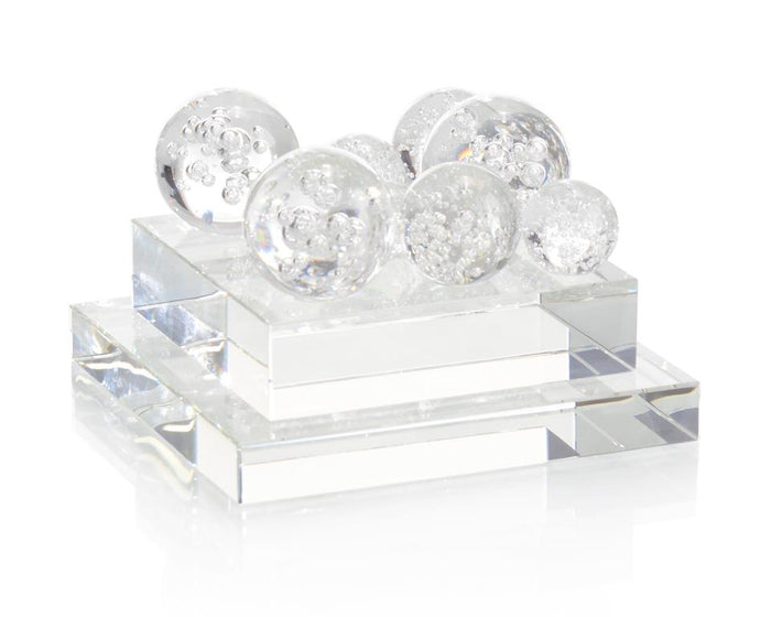 Ensley Bubble Glass Orb Sculpture - Luxury Living Collection